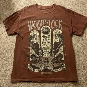 thrifted woodstock graphic tee
